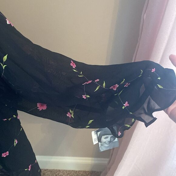 NWT Vintage Donna Ricco Sheer Top(size 14) - Picture 5 of 11